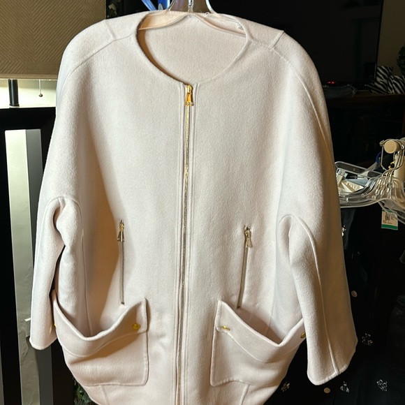 Moncler Jackets & Blazers - Moncler Pink Wool & Cashmere Acanthus Coat Size XL.